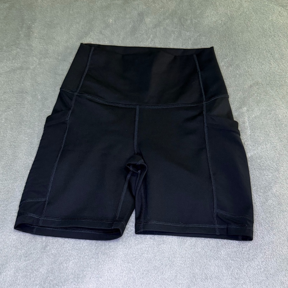 Fabletics Women's PowerHold Black Bike Shorts
